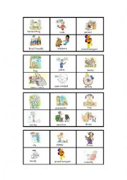 English Worksheet: Bingo : personality (1)