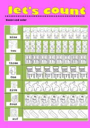 English Worksheet: numbers