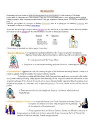 English Worksheet: Religion VS Science