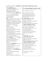 English Worksheet: I will survive