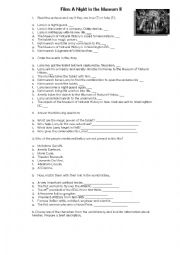 English Worksheet: A Night at the Museum II