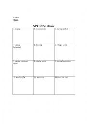 draw about sports