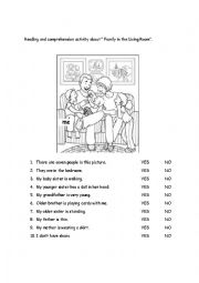 English Worksheet: Reading Activity 