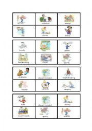 English Worksheet: Bingo : personality (4)