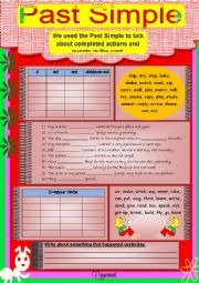 English Worksheet: Past Simple