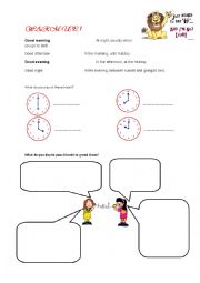 English Worksheet: warm up