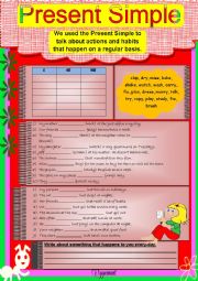 English Worksheet: Present Simple