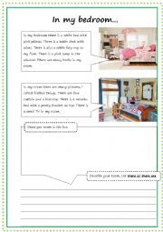 English Worksheet: In my bedroom