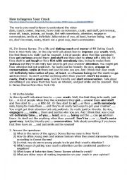 English Worksheet: Video: How to Impress Your Crush. Questions and exercises