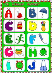 English Worksheet: English Alphabet - dominoes (1)