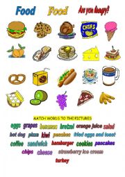 English Worksheet: PICTONARY: FOOD