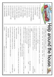 English Worksheet: Home. Daily routines and activities.