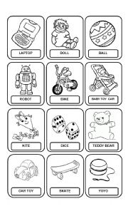 English Worksheet: Toys