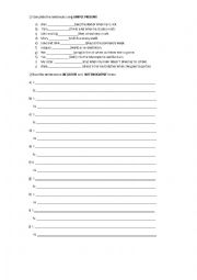 English Worksheet: Simple Present Exercises