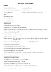 English Worksheet: Useful phrases for writing emails