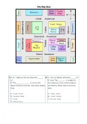 English Worksheet: Test Map