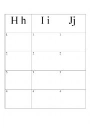 English Worksheet: Beginning Letter Sound H,I,J