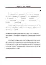 English Worksheet: A Dramatic Relationship