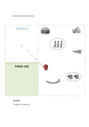 English Worksheet: THERE IS, THERE ARE