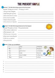 English Worksheet: Present Simple