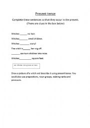 English Worksheet: Present tense