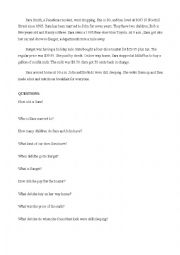 English Worksheet: Sara went shopping