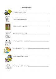 English Worksheet: be going to