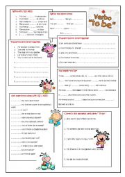 English Worksheet: TO BE