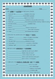 English Worksheet: QUANTIFIERS
