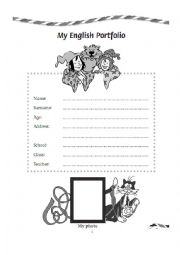 English Worksheet: My first portfolio