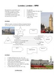 English Worksheet: SONG: London, London