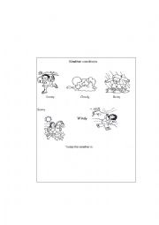 English Worksheet: the weather condition