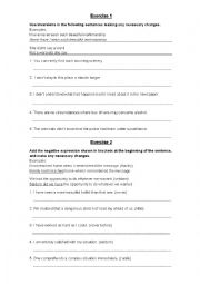 English Worksheet: Inversion