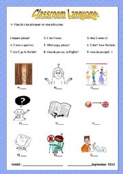 classroom language matching