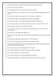 English Worksheet: Speaking activity