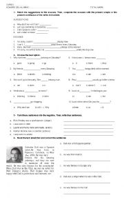 English Worksheet: Grammar test