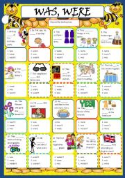 English Worksheet: To Be - past simple