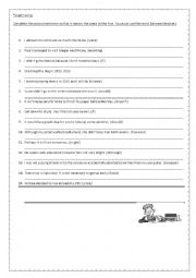 English Worksheet: Paraphrasing