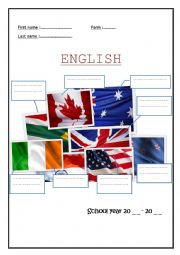 English Worksheet: English copybook
