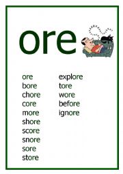English Worksheet: ORE Reading worksheet