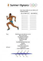 English Worksheet: Olympic Games
