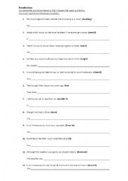 English Worksheet: Paraphrasing