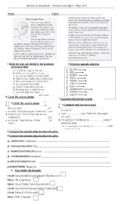 English Worksheet: TEST FOR ELEMENTARY