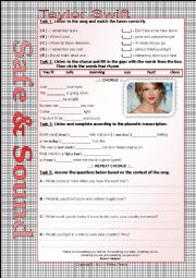 English Worksheet: SAFE & SOUND - TAYLOR SWIFT