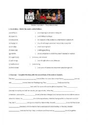 English Worksheet: The Big Bang Theory - The oirate solution (3.04)