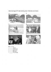 English Worksheet: TV PROGRAMS 