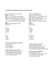 English Worksheet: SIMPLE PAST TENSE