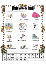 English Worksheet: summer activities