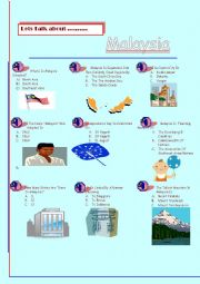 English Worksheet: Quiz on Malaysia 