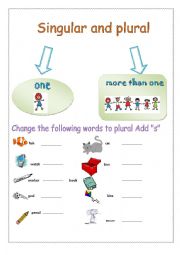 singular and plural worksheet